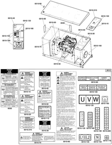 Decals Group - Circuit Protection Diagram and Parts List for 076177-00  Briggs and Stratton Generator